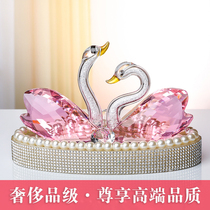 Luxury Car Pendulum Goddess Crystal Swan On-board Incense Perfume Seat Girls upscale Decorative Interior Ornaments