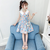 Girls Dress Summer 2021 New Childrens Skirt Summer Cotton Western Princess Dress Little Girl Net Red Tide