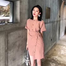 Fa-style retro Yamamoto Wise Smoked Skirt to be thin Misty Wind Lianhood Short Skirt Short Skirt Son