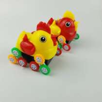 Dumpling chicken explosions childrens toys flash music tumbling chicks encounter obstacles turn color 12-Wheeler