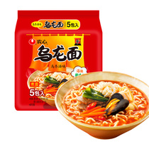Nongxin Udon noodles Korean-style Udon soup 120gx5 bags instant noodles bags 5 consecutive bags of ramen noodles instant noodles cooked noodles