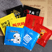 Independent packaging disposable gloves 100 small bags creative food takeaway food thick plastic transparent small packaging