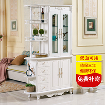 European-style entrance entrance cabinet Wine cabinet Living room partition cabinet Hall cabinet screen double-sided shoe cabinet Locker foyer Dining room