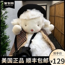 American lamb bunnies by the bay doll plush doll sitting birthday gift to send Girl Valentine