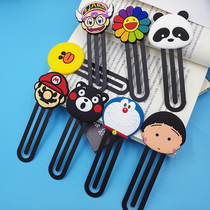 2 Cartoon creative bookmarks primary school students with small gifts childrens day rewards cute exquisite bookmarks stationery