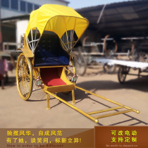 Eurostyle New Manpower Imitation Antique Yellow Clad Car Video Prop Wedding Photography Scenic Spot Sightseeing Tourist Hotel Show
