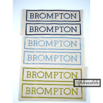 Brompton small cloth girder sticker 16-18 metal sticker gold black silver tricolor