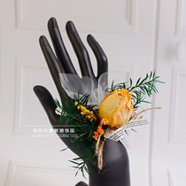 Eternal Flower Bride Champagne Rose Wristband Flower Wedding Photography Korean Wedding Wedding Marriage Sister Flower