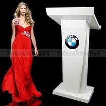  4S store welcome desk Stainless steel lecture desk Hotel restaurant Club reception desk Lecture meeting host desk Speaker desk