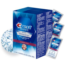Crest dental stickers shine dazzling white 28 pairs of 3d bright American dense teeth yellow black smoke tea stains gel dental stickers imported