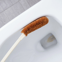 Household plastic long handle coconut palm toilet brush toilet toilet toilet cleaning brush toilet no dead corner cleaning brush j