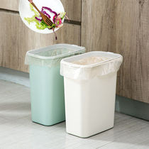 Kitchen with lid Rectangular trash can toilet plastic seam trash basket household toilet gap storage box