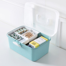 Double medicine box Household medicine box Medicine storage box Doctors box Large first aid box Medicine storage box
