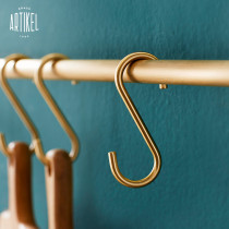 ARTIKEL Yatio Nordic brass S hook retro hooks Multi-functional light and luxurious kitchen accessories Inwind brass hook