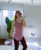 Foreign trade fake two long version fashion sexy beauty back sports fitness running yoga even bra shockproof vest blouse