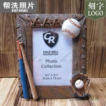 Baseball softball fans around the game prize crafts small gifts three-dimensional photo frame commemorative ornaments birthday gifts
