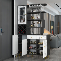 Door Living room partition cabinet Door entrance cabinet Double-sided wine cabinet Decorative shoe cabinet Hall cabinet Modern simple screen cabinet