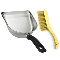 Thickened handheld stainless steel shovel desktop small garbage shovel dustpan household portable short handle sturdy and durable cleaning shovel