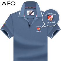 Brands & Counters Mens cotton polo shirt Short-sleeved Paul T-shirt Mens lapel loose top Horse logo embroidered body bag