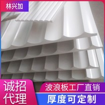  Straight grain groove concave semicircular painted wavy board Decorative board Background wall corrugated board door head sign PVC waterproof