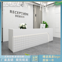 Cashier desk atmospheric hairdresser front desk Internet café reception desk commercial fashion modern simple fast food restaurant dining bar