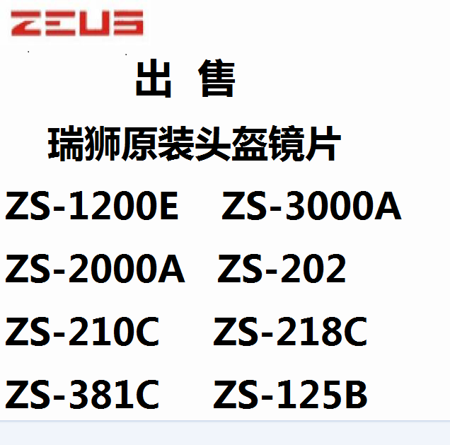 Ruishi Helmet Lens ZS-1200E-ZS-2000A-3000A-202-318-218-210 Lens Accessories