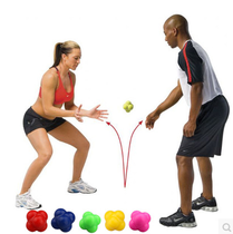 Hexagon reaction ball change direction agile ball massage tennis table tennis speed ball control ball ball dribble fitness ball