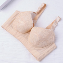Sponge-free thin section with steel ring bra straightening out-of-the-foot anti-sagging adjustment type collecting auxiliary milk to woo underwear female