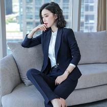 High-end professional suit female suit formal temperament goddess fan jewelry store manager Sales Department work clothes autumn