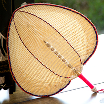 Brown leaf Da Pu fan handmade Chinese style classical pu grass weaving cool summer old-fashioned plantain fan hand-cranked fan