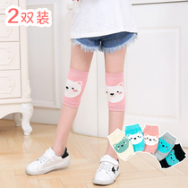 Childrens knee pad anti-fall artifact summer thin 3-5-6 year old girl sports leg elbow cotton breathable socks