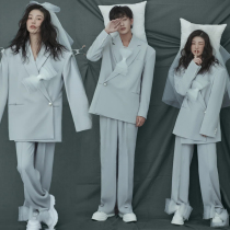 Studio lovers write real suits themed photo costumes individuality fashion magazines Wind and light Western-style wedding dress Photographic clothes