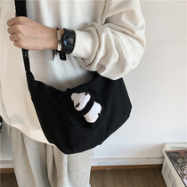 Slanted Satchel Male Korean version Trend Sail Bag Ins Boys Day Department Single Shoulder Bag Student Casual 100 Hitch Cross Backpack