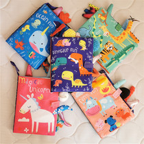 Foreign trade baby three-dimensional tail cloth book Cloth art puzzle early education book Baby tear not rotten paper soothing toy