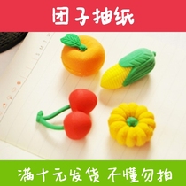 4 Group home gift creative eraser Flamingo Post-it notes highlighter environmental prize cartoon rubber eraser