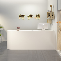 Clothing store cashier counter Simple modern shop Small beauty salon bar table Net red womens clothing store milk tea shop