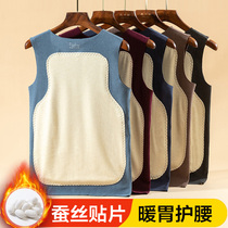 Duvet Warm Vest Mens Autumn Winter Wear with Cavet No Mark Fever Beat bottom cotton sweater waistcoat waistcoat waistcoat
