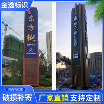 Sign large-scale guide card spirit fortress scenic spot guide vertical road advertising supermarket guide board customization