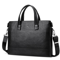 Kuchi Mens briefcase Business Brief handbag Handbag Genuine Leather Large Capacity Casual Head Layer Bull Leather Male Bag Tide