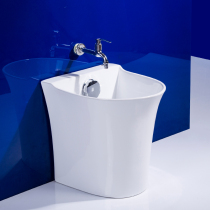 Mengyue balcony mop pool ceramic mop pool small automatic water washing mop pool floor mop bucket