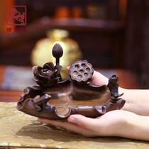 Copper Polyd Pure Copper Ashtrays Office Book Room Snow Eggplant Smoke Cylinder Creative Home Decoration Craft Gift Pendulum