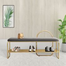 Changing shoes stool Home Creative benches door-to-door Nordic Shoes Rack Light Lavish Minimalist Soft Bag Cushions Shoes Cabinet