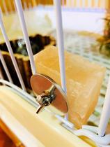 Mineral salt brick rabbit chinchilla bite Mao Mao thin neck hair lack salt natural non-square flat