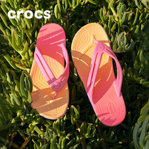 Crocs Cool Slippers Card Loci Summer Card Loca Lady Gradient Casual Comfort Clip herringbone towing) 207282