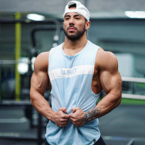 RUN IT wash sports vest men Cotton loose basketball running training do old fitness T-shirt sleeveless tide card