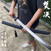 Longquan City Sword Tang Hengdao Embroidery Spring Knife Long Sword Town House Sword Practice Knife Defense Tang Sword Unopened Blade