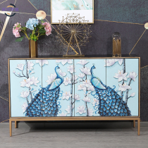 Living room partition Entrance cabinet New Chinese door Exquisite shoe cabinet Light luxury modern decorative cabinet Exquisite dining side cabinet