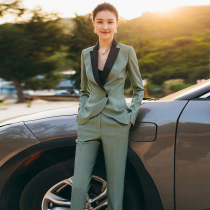 Spring Summer High-end Professional Dress Suit Temperament Western Suit Pants Fashion Casual Little Suit Manager Positive Dress Work Clothes