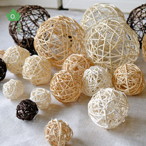 (Rattan Ball) Home Decoration Festival Ornaments Bar Corridor Hanging Ornaments Photography Props Kindergarten Decoration