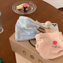 3 21 20:00 tulips Huafu spring day atmosphere sweet and beautiful flowers soft man cotton wavg mid-waist underpants